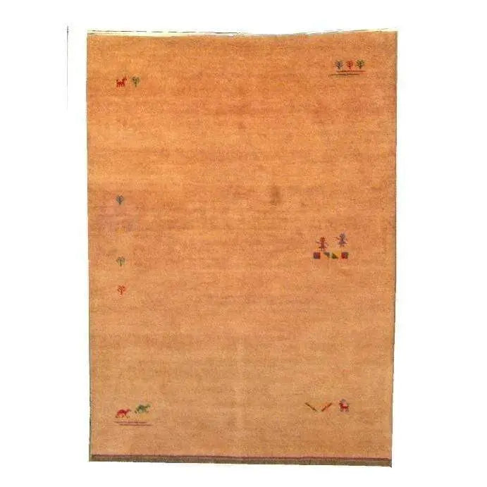 One Of The Kind Indian Hand-Knotted Gabbeh Rug 7'10" X 5'8"